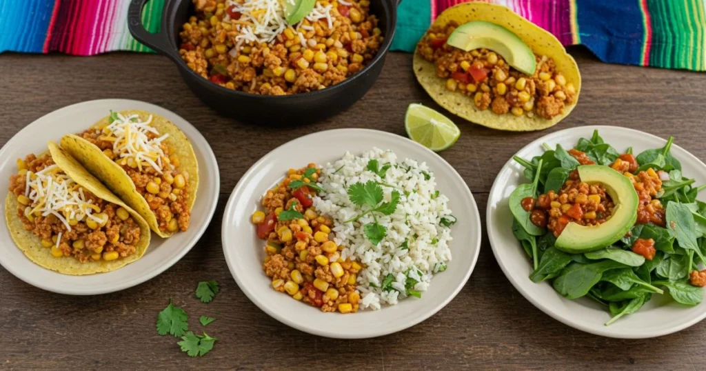 ground chicken mexican corn recipe