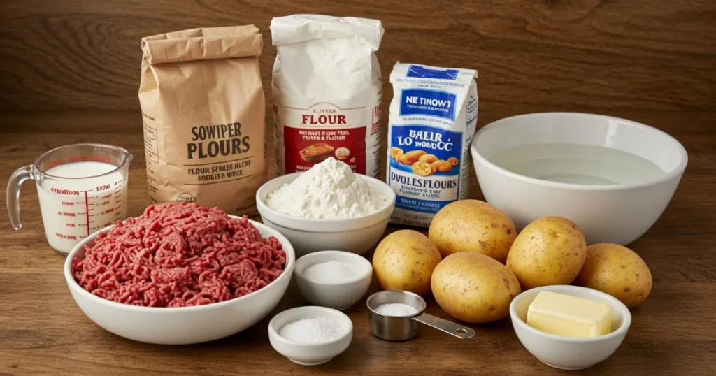 chipped beef flour dumplings potatoes recipe