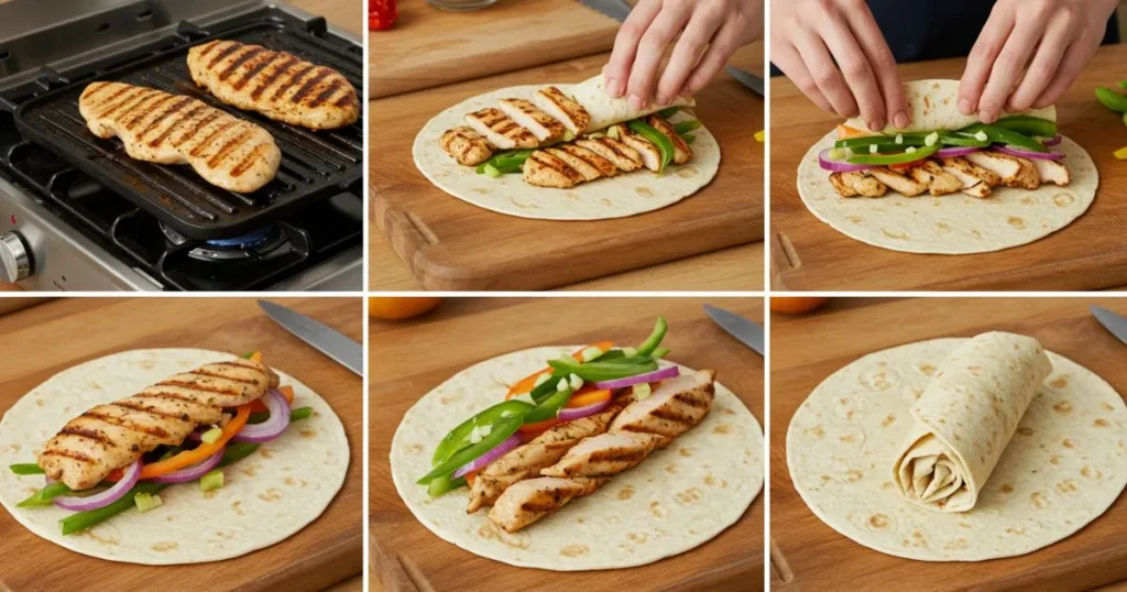 grilled chicken wrap