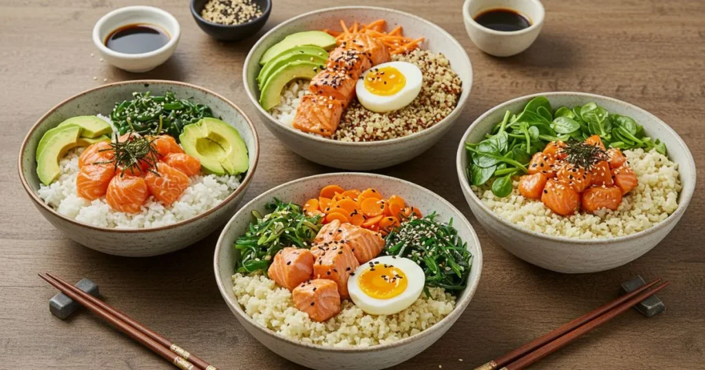 salmon rice bowl recipe