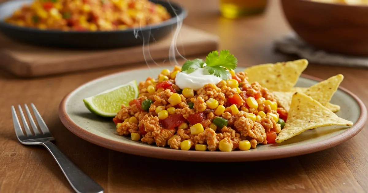 ground chicken mexican corn recipe