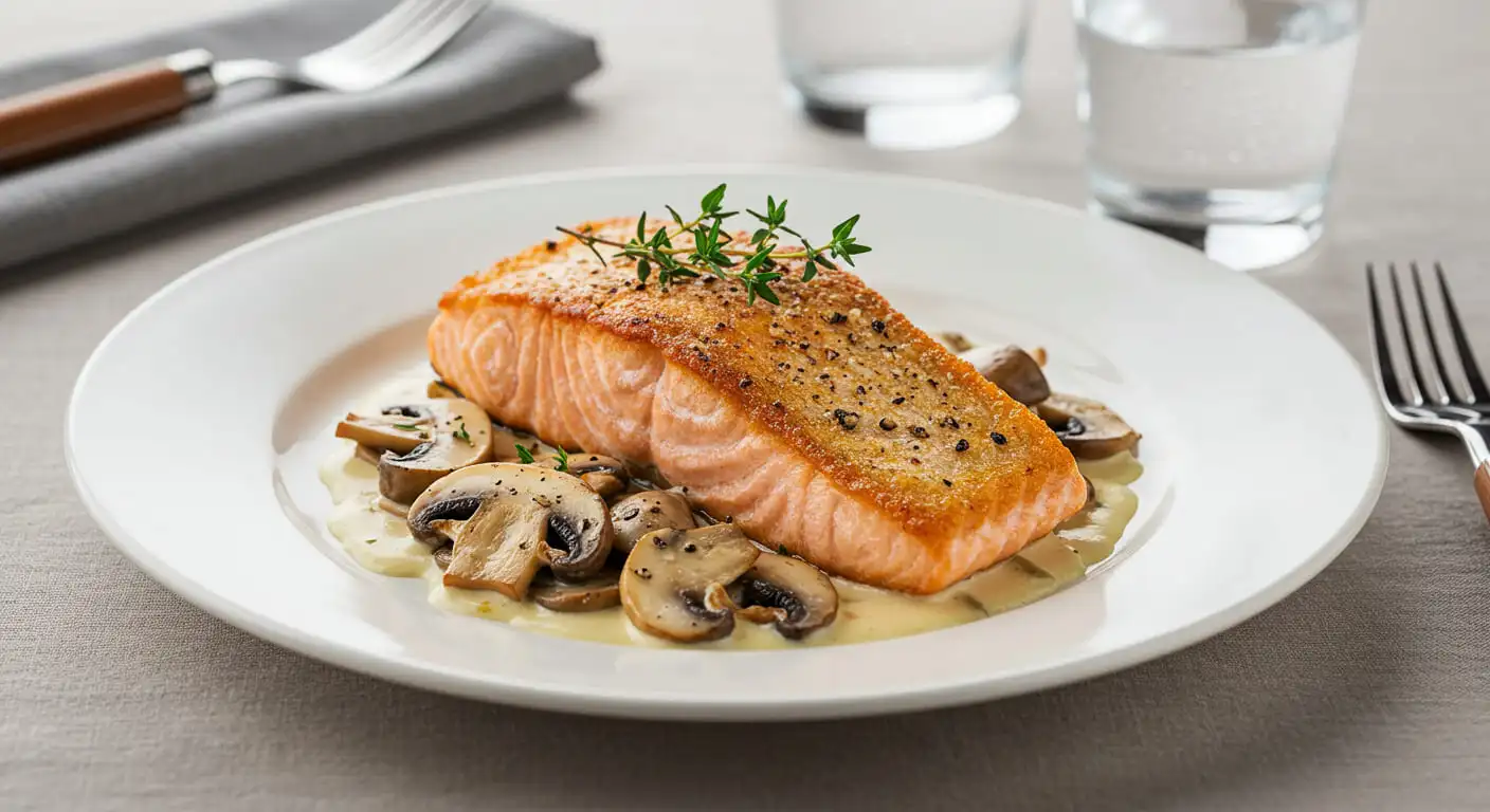 salmon mushroom recipe