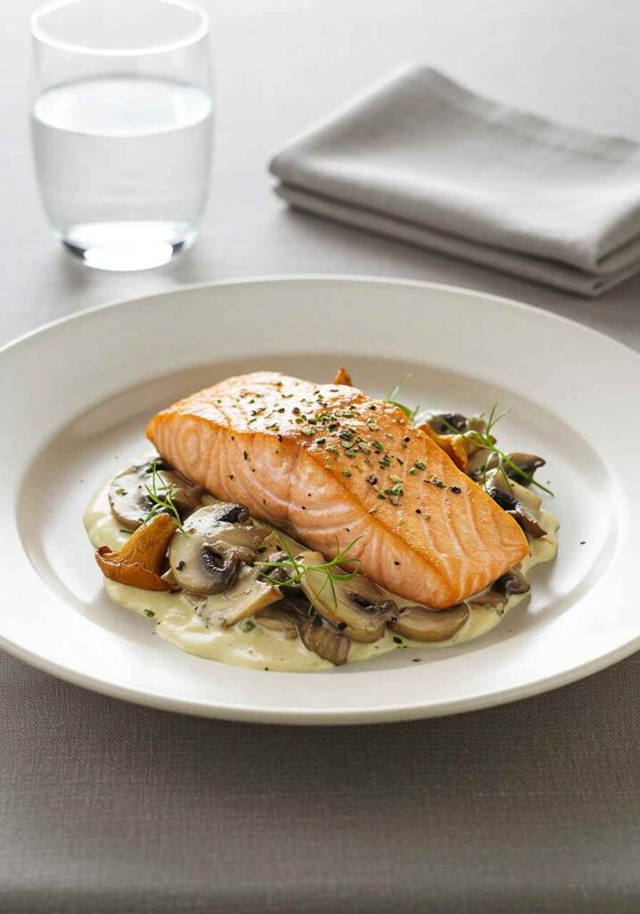 salmon mushroom recipe