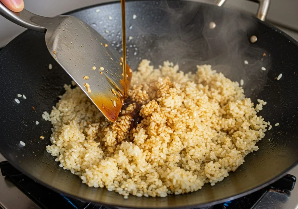 Stir-Frying the Rice