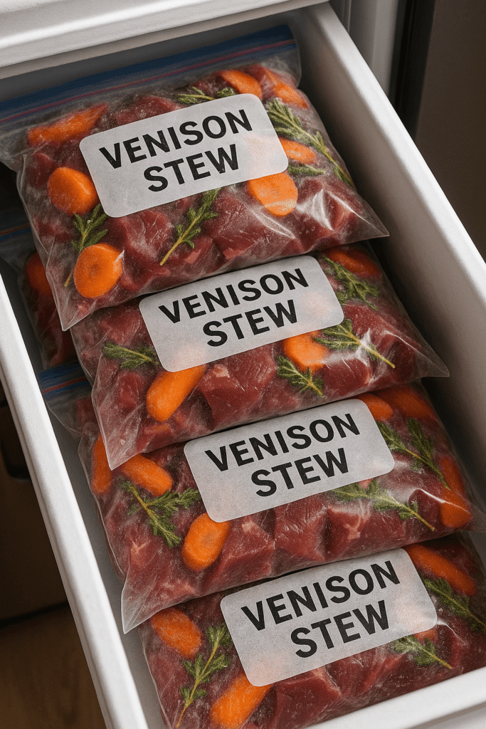freezer meal prep crock pot deer recipes